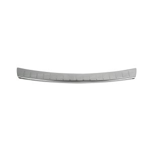 Mercedes E-Class Bumper Sill Cover - Rear - Omac - S. Steel - Gloss Silver - '17-'23 Mercedes E-Class Bumper Sill Cover - Rear - Omac - S. Steel - Gloss Silver - '17-'23